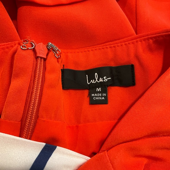 Lulus Orange Bow Tie Dress - Picture 9 of 10